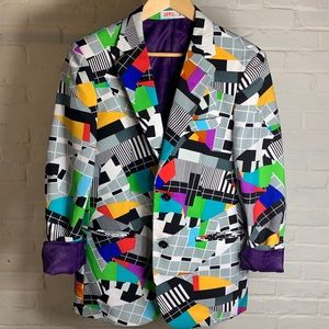 SOLD! Retro Print Oppo Suit Jacket!